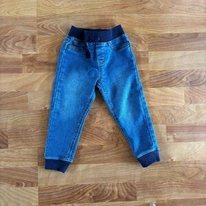Toddlers Blue Denim Joggers